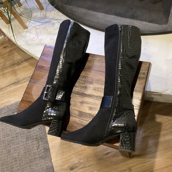 Ron White Loris Tall Boot Suede Leather size EU38/US 7.5 - Picture 5 of 8